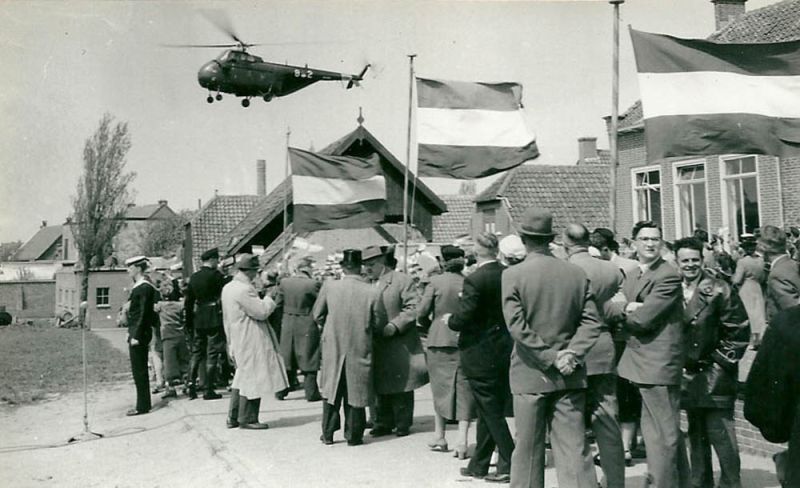 Intrede burgemeester van der Have op 18 mei 1956