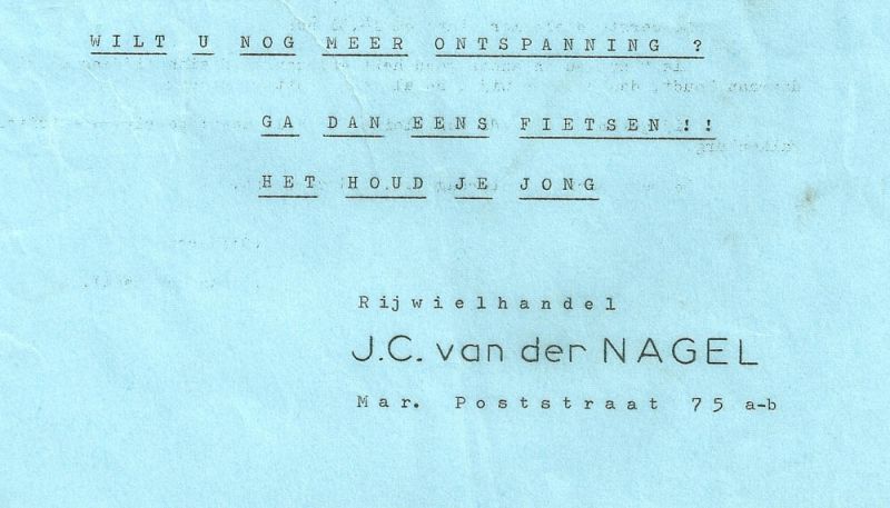 Rijwielhandel J.C. van der Nagel