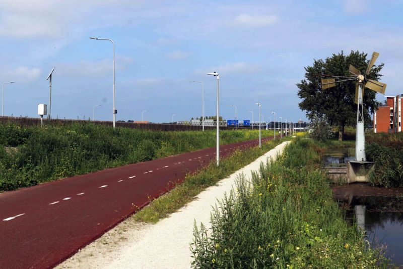 Fietspad langs de N206 - oostzijde