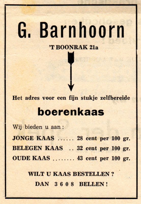 Fa. Barnhoorn, kaas- en eieren