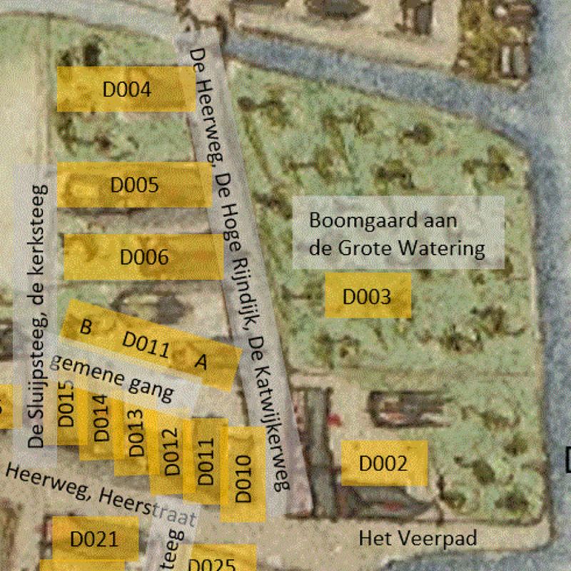 D004 - Huis en erf (N) tussen Heerweg en Sluijpsteeg 