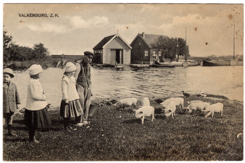 Collectie ansichtkaarten, uitg. Van der Stok, Leiden