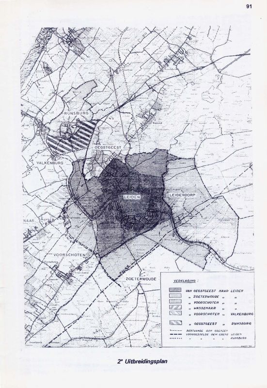 Grenswijziging met gemeente Voorschoten per 1 juli 1966