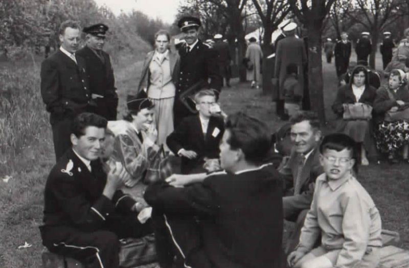 Valkenburgs Harmonie op concours in Lexmond 26 mei 1958