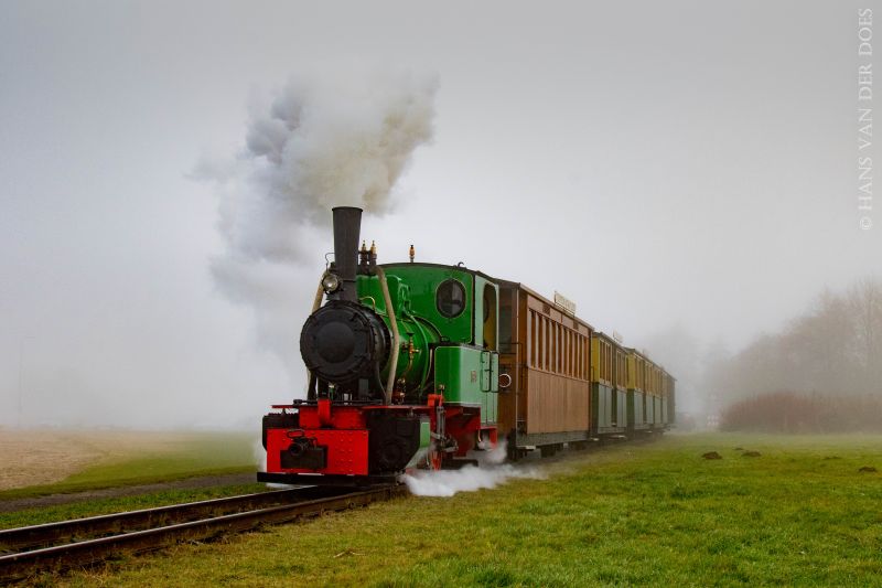 Stoomtrein Katwijk-Leiden