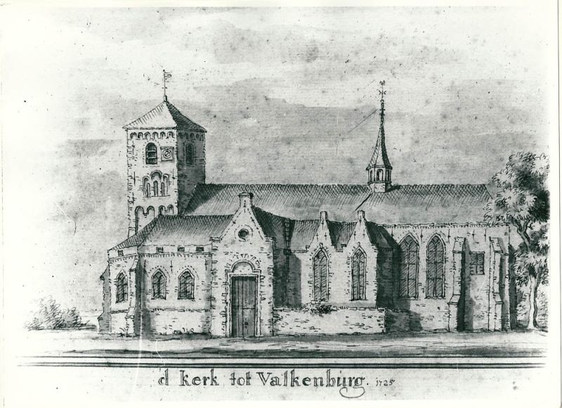 De kerk tot Valkenburg 1725