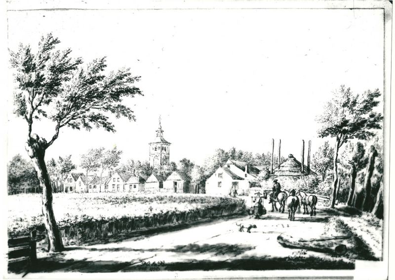 Middenweg anno 1775 (P.C. la Fargue)