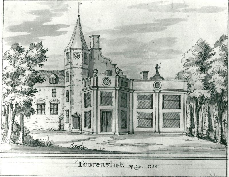 Toorenvliet op zij 1725